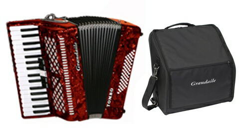 楽天市場】トンボ 独奏用 アコーディオン 37鍵96ベース グランデール