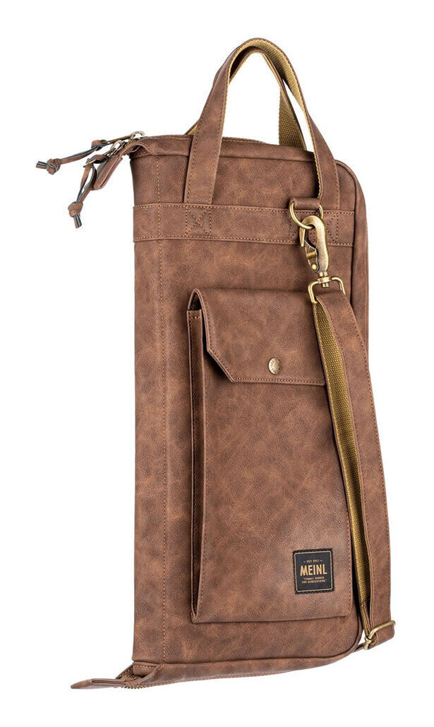 【送料込】MEINL MVHSLB Light Brown 高耐久性レザー調外装 コットン・キャンバス内装 スティックケース スティックバッグ｜愛曲楽器バーゲンセンター