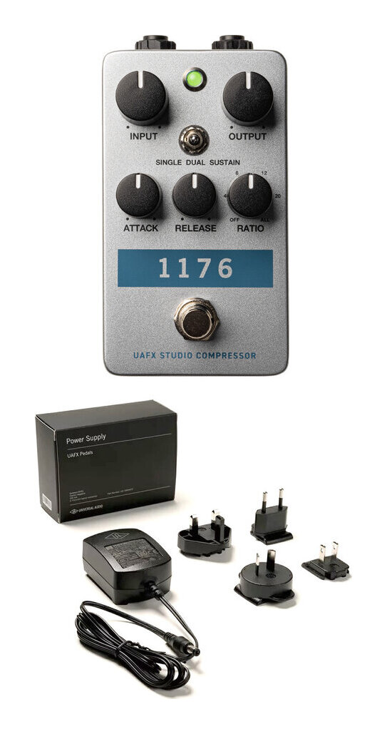 【送料込】UNIVERSAL AUDIO UAFX 1176 + 純正アダプター/PSU-GP1-WW付 / Studio Compressor コンプレッサー｜愛曲楽器バーゲンセンター