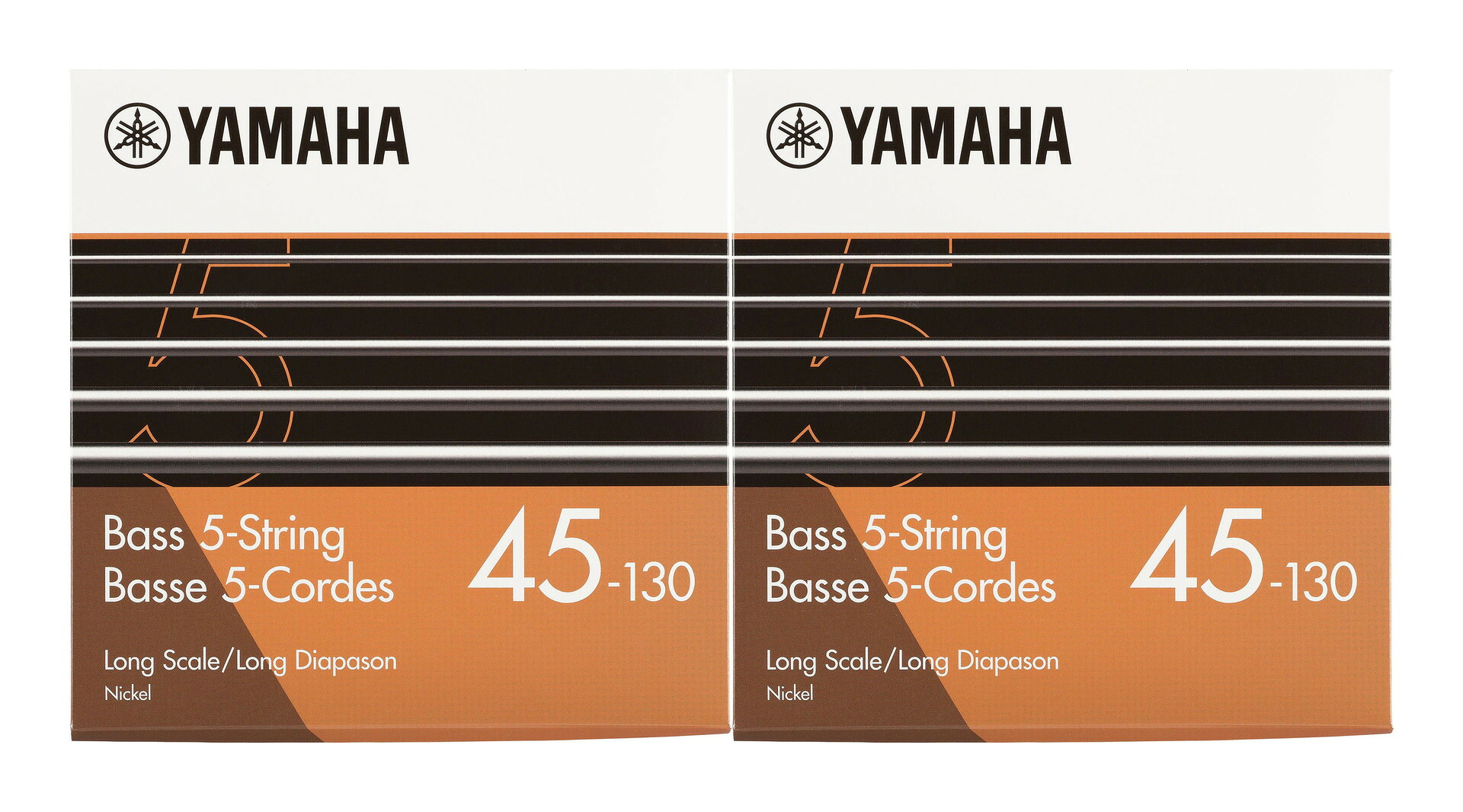 【メール便・送料無料・代引不可】YAMAHA GSB45-5 ×2 [45-130] ニッケルワウンド 5弦ベース弦 ロングスケール
