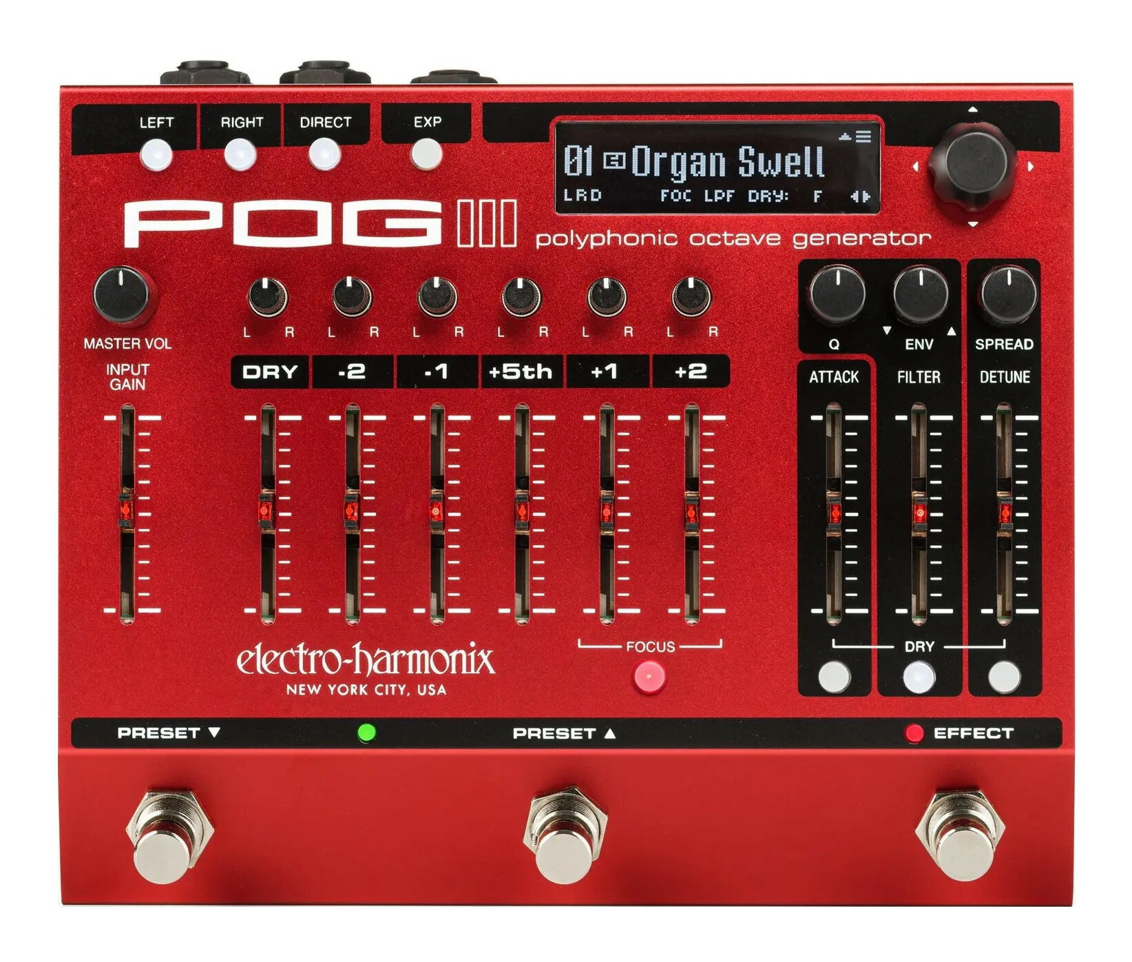 electro-harmonix Nano POG／オクターブジェネレーター Nano POG | Polyphonic Octave Generator - Electro-Harmonix