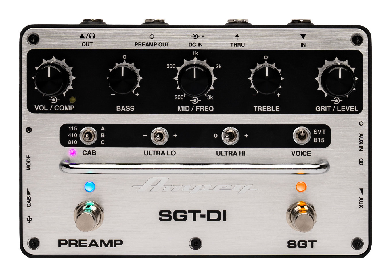 【送料込】Ampeg SGT-DI ベース用プリアンプ/DI SVTとB15のボイシング/オーバードライブ回路/キャビネット・シミュレーター搭載【正規輸入品】【国内正規品】【ポイント5倍】|愛曲楽器バーゲンセンター