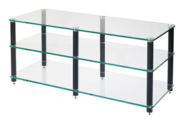 【貨物輸送込】Sound Magic XW03GB 硝子棚板/黒いこと拠りどころ 防弾硝子 Laminated glass オーディオ仕合わせ【通貨価値取り替えっこ不可】