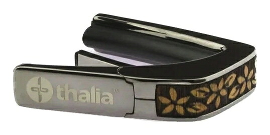 【送料込】Thalia Capos HAWAIIAN KOA PLUMERIA LEI/Black Chrome タリア カポ DELUXEシリーズ ギター用 カポタスト 10,600円