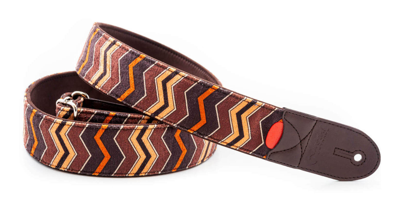 【送料込】RightOn! STRAPS ZIGGY Brown ギター ベース ストラップ【ポイント5倍】