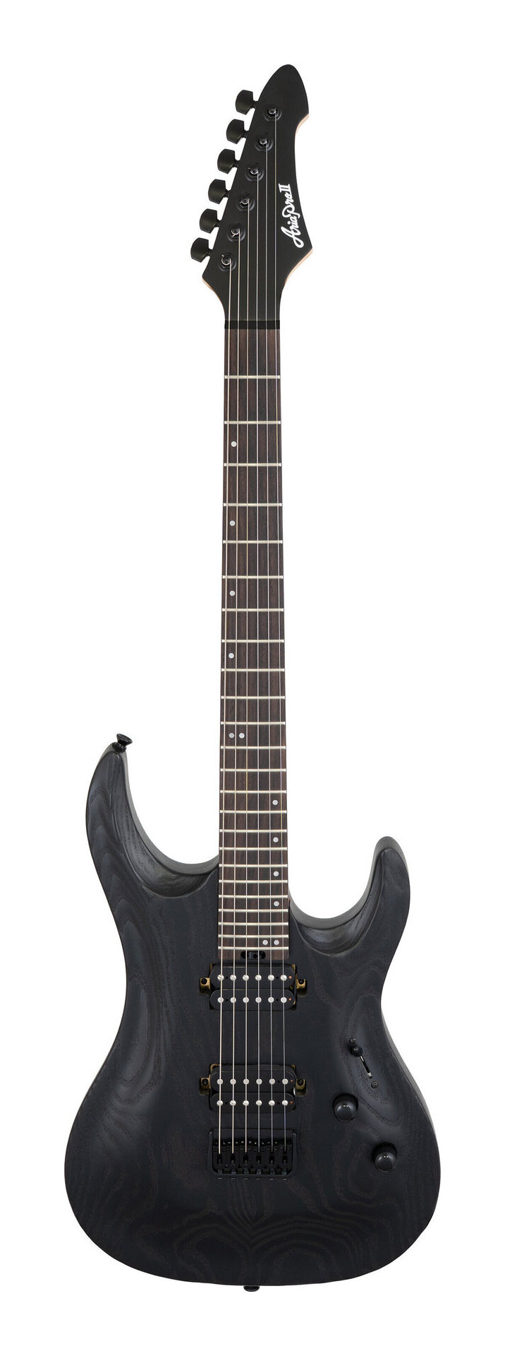 【送料込】Aria ProII MAC-D600 STBK(Stained Black) エレキギター【ポイント5倍】