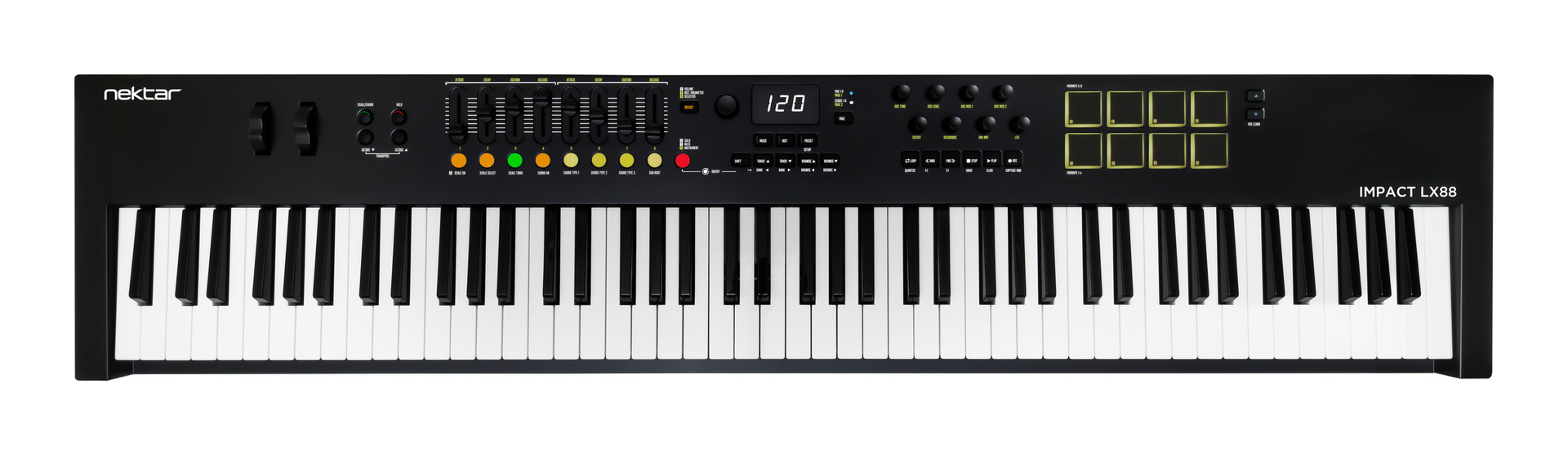 【送料込】Nektar Impact LX88 mk3 ネクター 88鍵盤 USB MIDIキーボード / コントローラー【ポイント5倍】