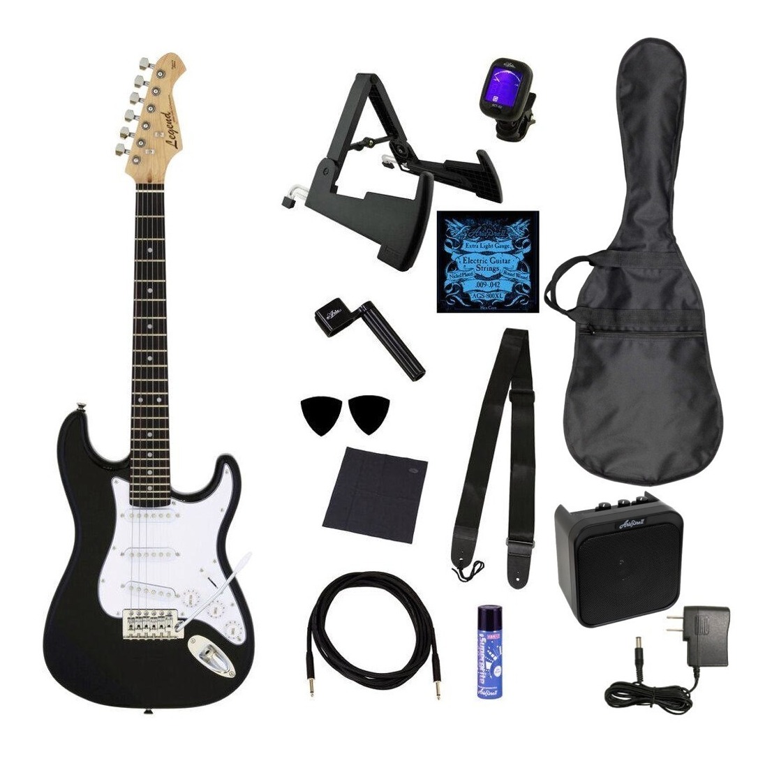 【送料込】Legend LST-MINI/BK/未来のロックスター13点セット (Black) ショートスケール ミニ・エレキギター 16,632円