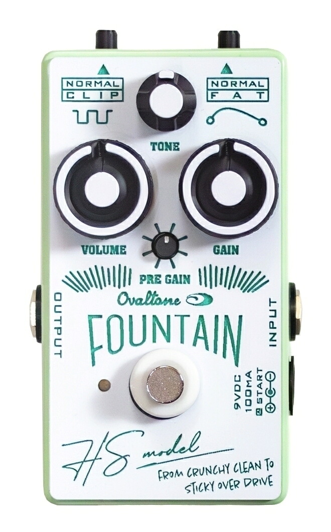 【送料込】Ovaltone FOUNTAIN HS-model オーバルトーン 佐々木秀尚 シグネチャー オーバードライブ｜愛曲楽器バーゲンセンター