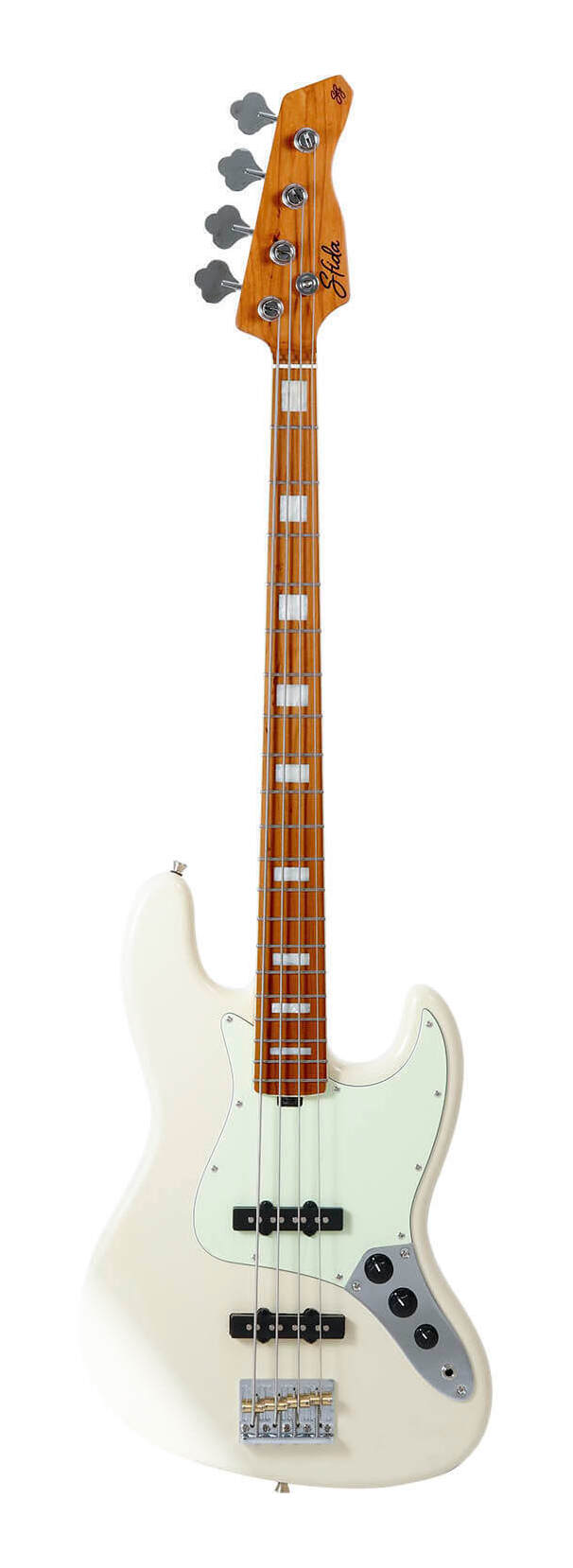 【送料込】Sfida SJB-500 WH ジャズベースタイプ ベース スフィーダ/ギグバッグ付｜愛曲楽器バーゲンセンター