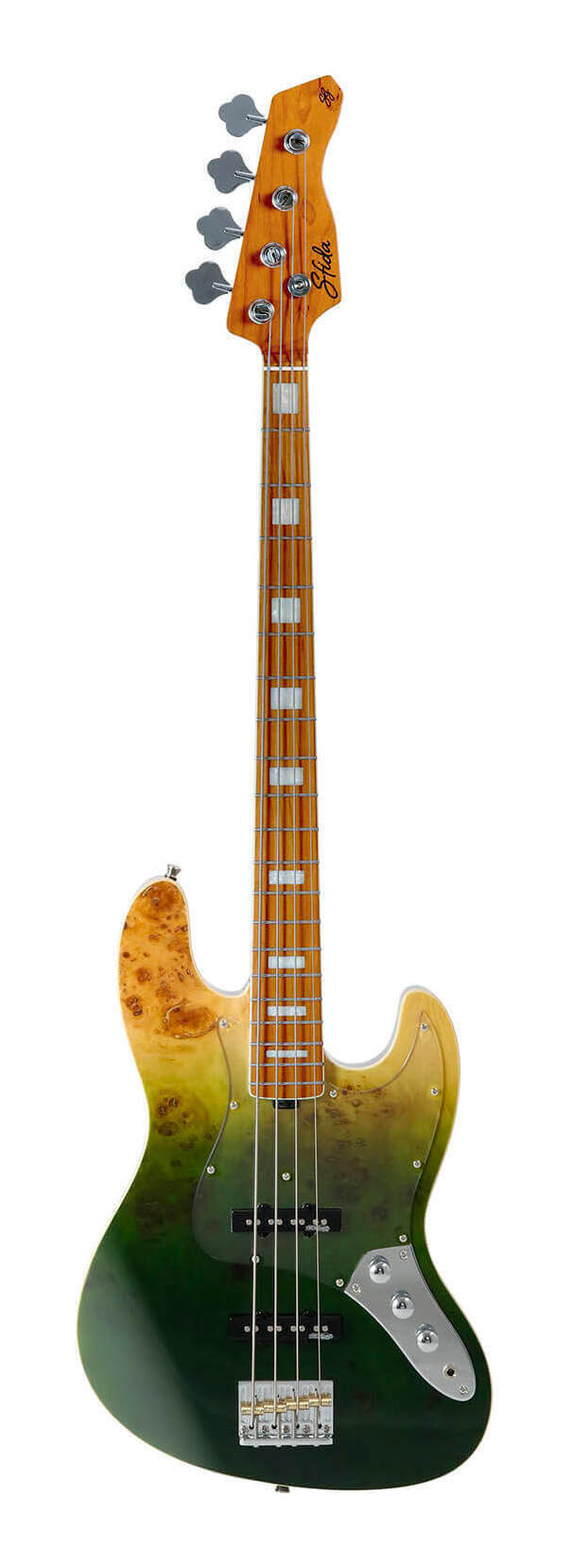 【送料込】Sfida SJB-800 GRN ジャズベースタイプ ベース スフィーダ/ギグバッグ付|愛曲楽器バーゲンセンター