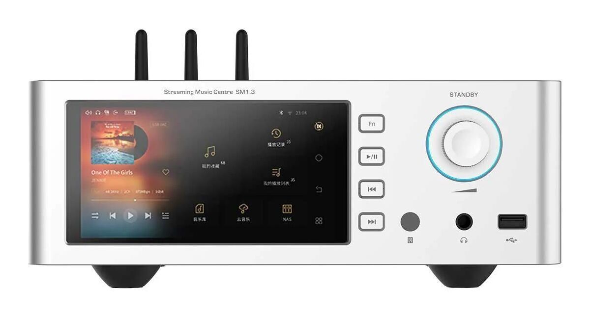 【貨物輸送込】SHANLING SM1.3 Silver 網状組織 ストリーミングデバイス デジタル オーディオ 電気蓄音機