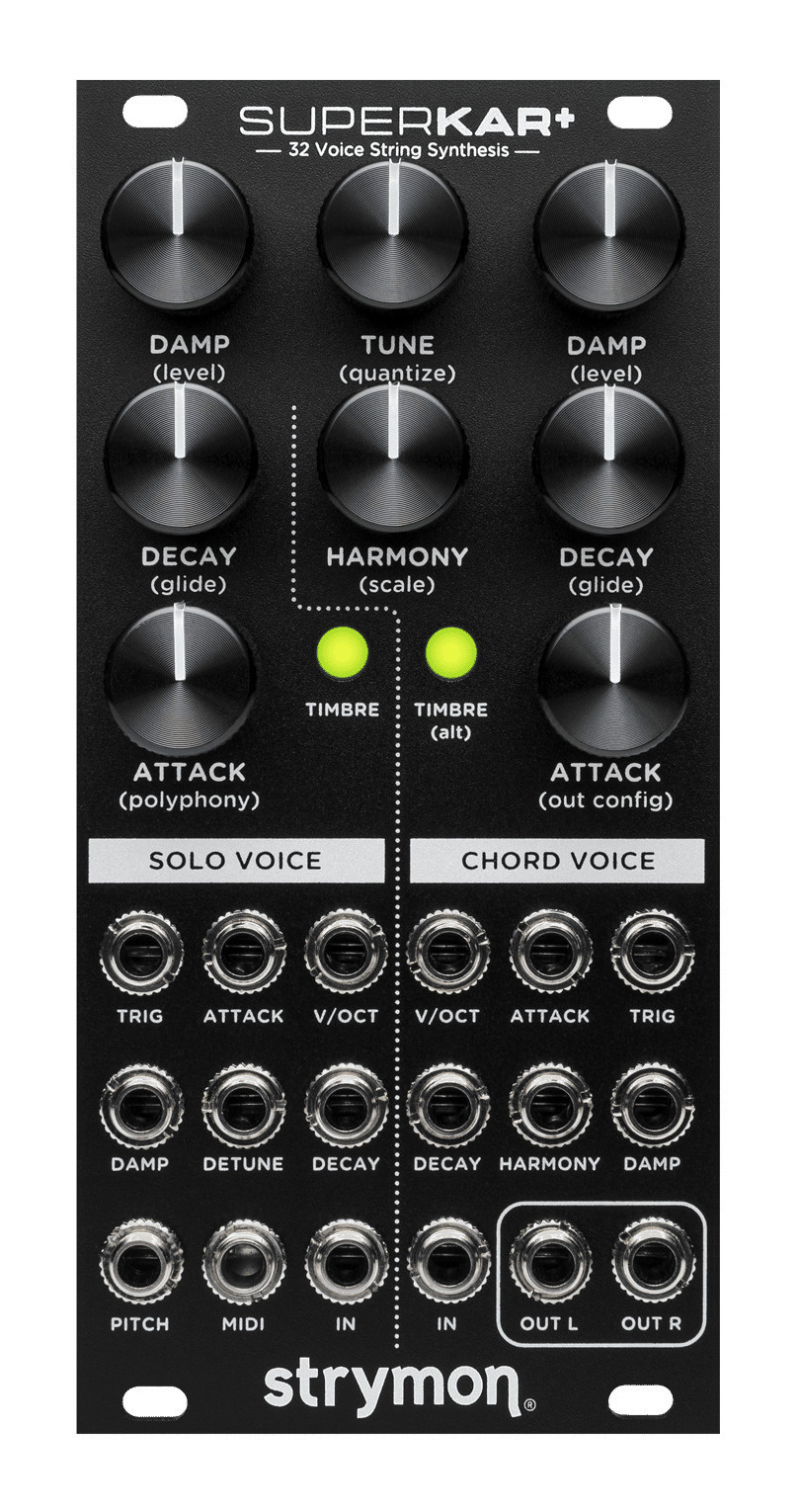 【送料込】Strymon SuperKar+ ユーロラック ボイスモジュール 32 Voice String Synthesis【ポイント5倍】 43,551円