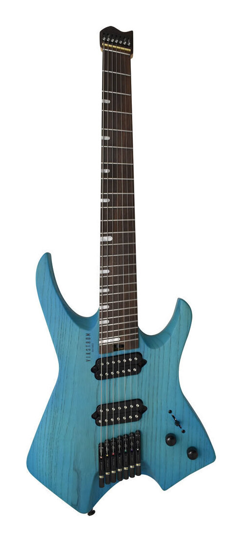 【送料込】VIKSTROM VSMH-270 SBL スカイブルー ヘッドレスギター 7弦ギター エレキギター/アウトレット/ギグバッグ付