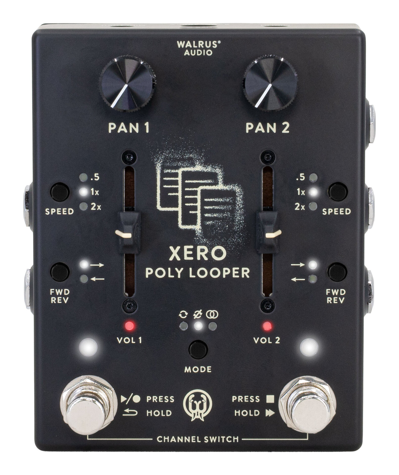 【送料込】WALRUS AUDIO WAL-XPL #B デュアルチャンネル ルーパー Xero Polylooper【ポイント5倍】