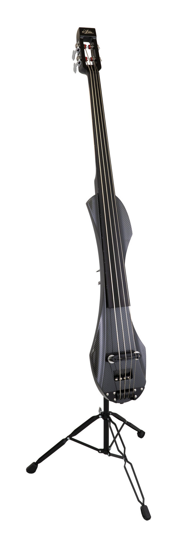 【送料込】ARIA SWB-200 CFT (Carbon Fiber Texture) スタンド一体型 ソリッドボディ エクレトリック アップライト ベース【ポイント5倍】|愛曲楽器バーゲンセンター