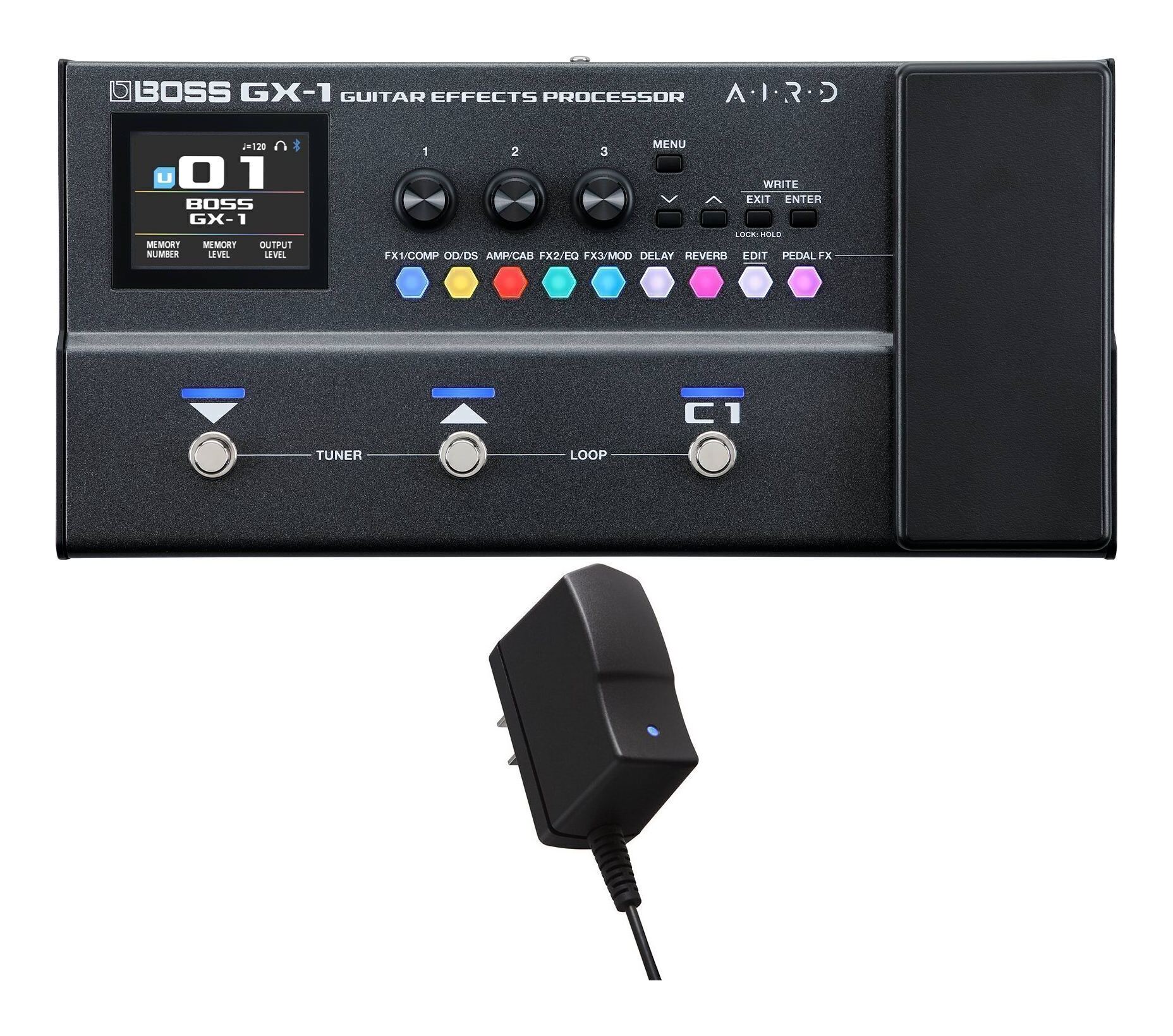【送料込】BOSS GX-1 + PSA-100S2 軽量コンパクト マルチ・エフェクター+純正ACアダプター｜愛曲楽器バーゲンセンター