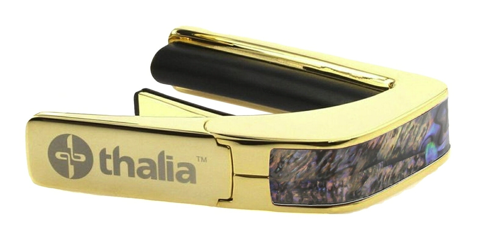 【送料込】Thalia Capos PAUA HEART/24K Gold タリア カポ Exotic Shellシリーズ ギター用 カポタスト｜愛曲楽器バーゲンセンター