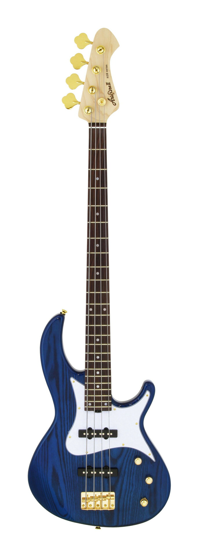 【送料込】Aria ProII RSB-42AR/SBL(シースルーブルー) アクティブ回路搭載 ベース/ケース付|愛曲楽器バーゲンセンター