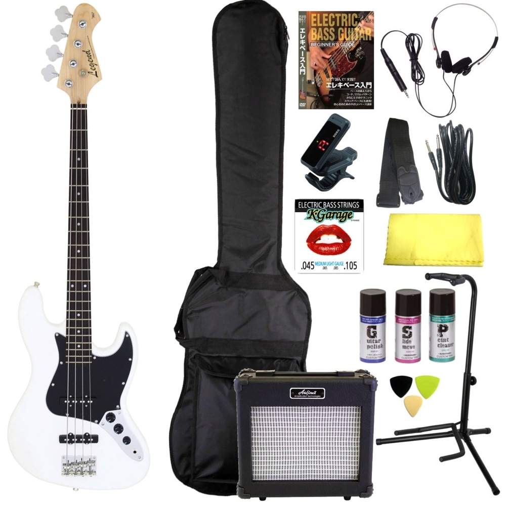 Legend ベースセット LEGEND LPB-Z ベース 初心者12点セット 【Fenderアンプ付】 プレ