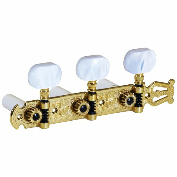 Schaller シャーラー ギター用ペグ 6個セット／クロームカラー ① SCHALLER M6 mini CH 3L3R ギター用ペグ 6個セット(シャーラー