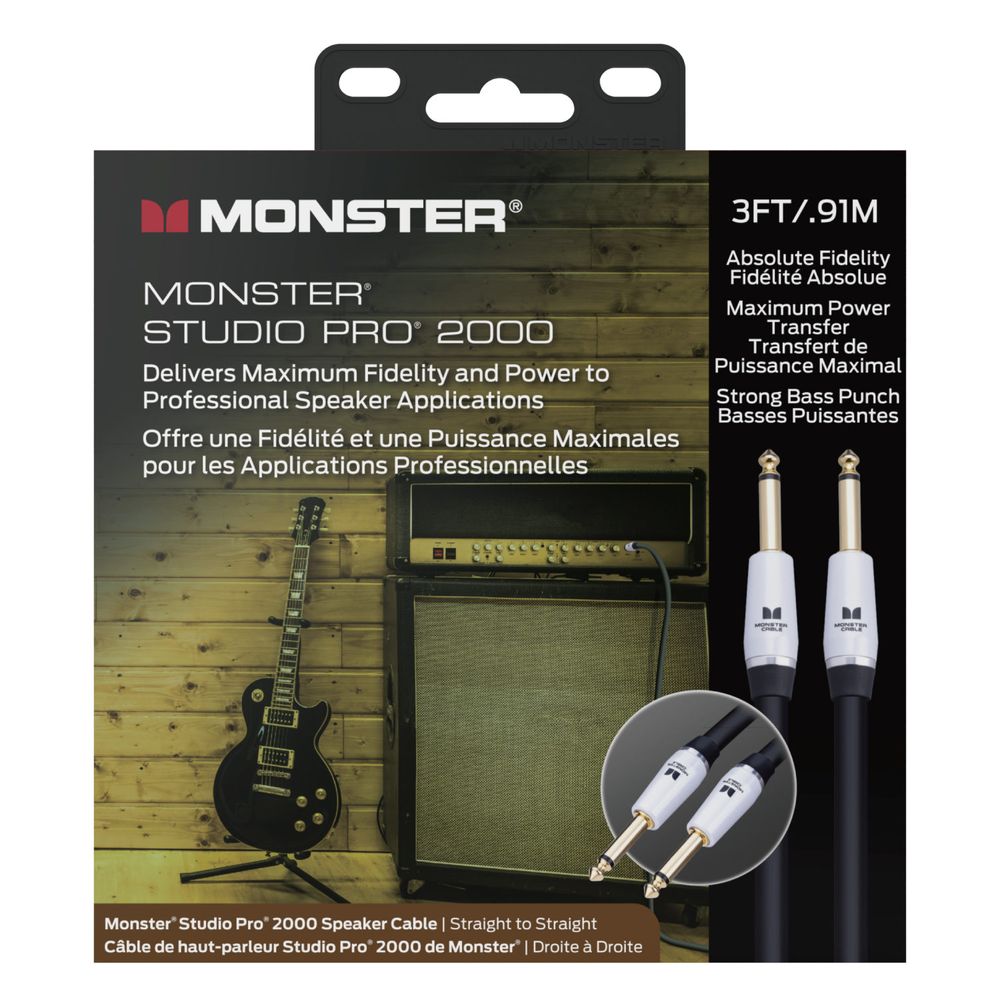 【ポイント5倍】【送料込】MONSTER CABLE SP2000-S-3 91cm スピーカーケーブル STUDIO PRO 2000 SPEAKER