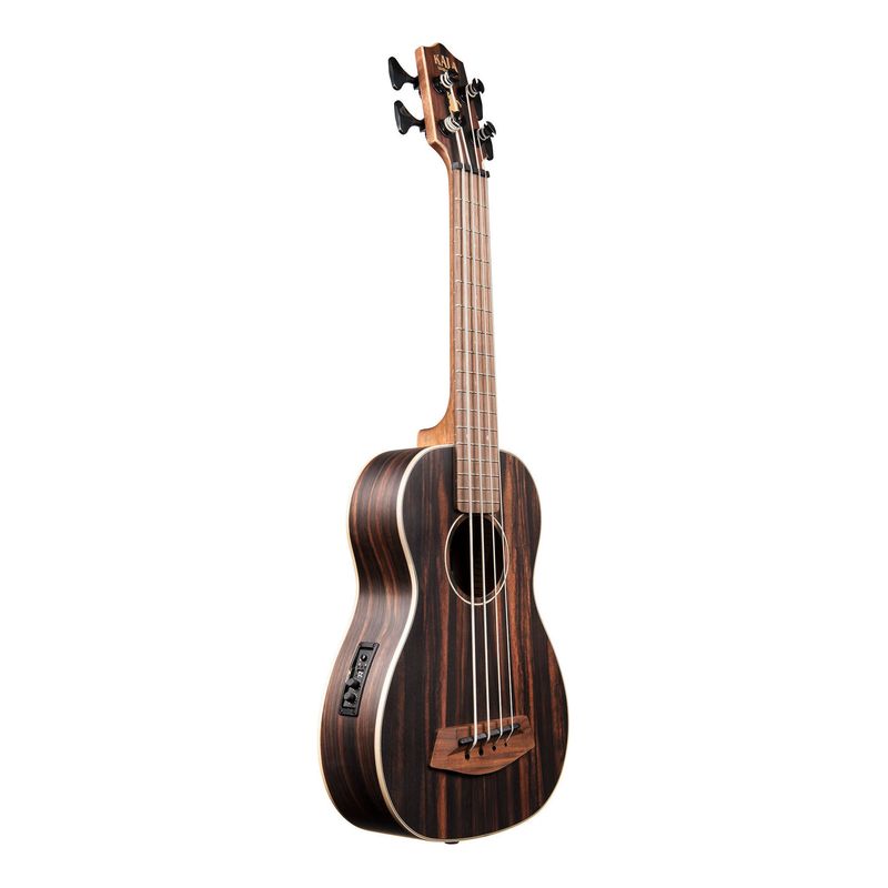 【ポイント5倍】【送料込】【ケース付】KALA カラ UBASS-EBY-FSRW20_06 ストライプドエボニー ウクレレベース ラウンドワウンド弦仕様 U-BASS ピックアップ搭載 UBASS-EBY-FSRW