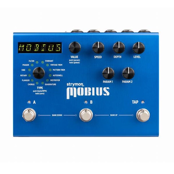 有名な Strymon ストライモン Mobius MOD unit with MIDI Preset