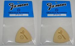 フェイマス Famous 本皮レザーピック×2枚