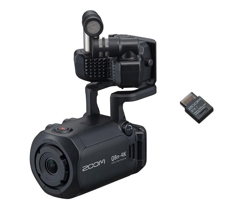 日本製 美品☆zoomビデオカメラQ8n 4k☆充電バッテリー＆アダプター