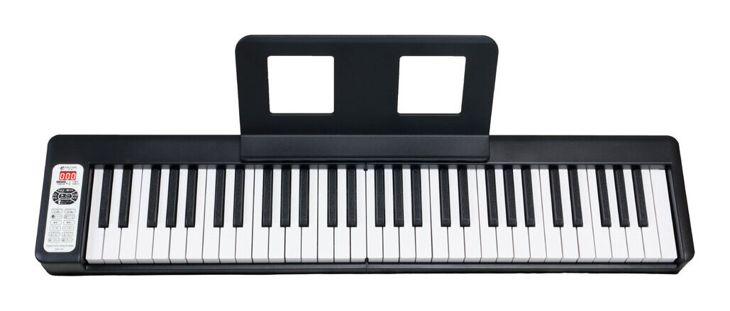 【送料込】KIKUTANI KDP-61P BLK ブラック 折り畳み デジタルピアノ 61鍵|愛曲楽器