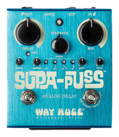 Way Huge Aqua Puss Analog Delay ウェイヒュージ WAY HUGE (ウェイ ヒュージ) ディレイペダル AQUA-PUSS ANALOG