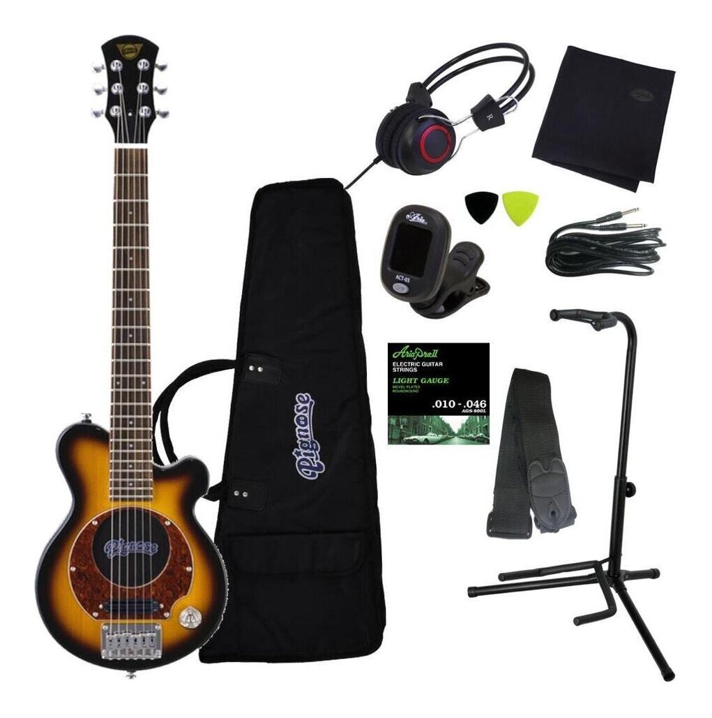 PIGNOSE PGG-200MH STBR ケース付き ピグノーズ ミニギター PIGNOSE ( ピグノーズ ) PGG-200MH STBR 送料無料 | サウンドハウス