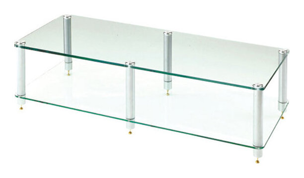 【送料込】Sound Magic HXW02GS ガラス棚板/シルバー支柱 防弾ガラス Laminated glass オーディオラック【代金引換不可】｜愛曲楽器 44,074円