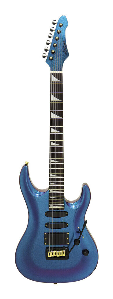 【送料込】Aria ProII MAC-CC BLPP(Blue/Purple) エレキギター 角度や光により色が変わって見える塗料を採用/限定モデル/ケース付