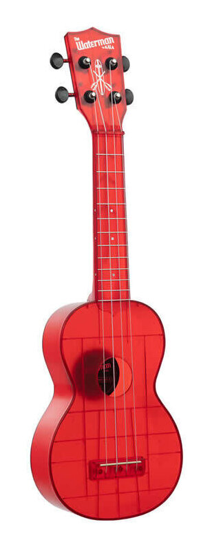 【送料込】KALA KA-WMT-RD-S Maritime Red 半透明 プラスティック製 ソプラノ ウクレレ WATERMAN シリーズ/トートバッグ付