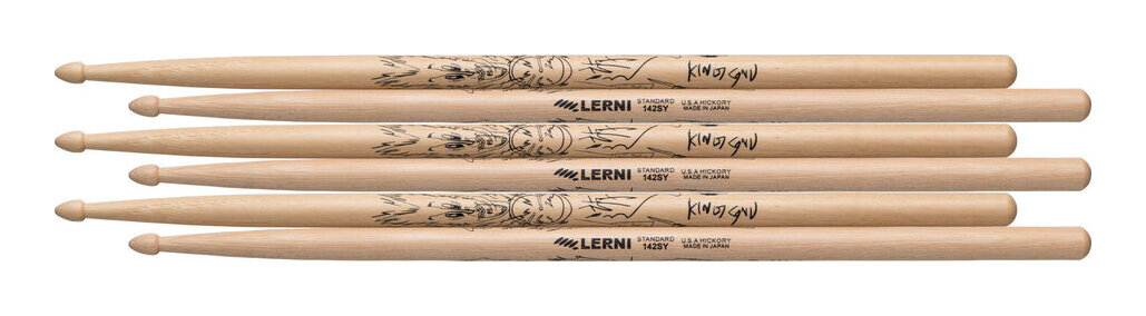 KingGnu勢喜遊　ドラムスティック　本人使用　LERNI 非売品 LERNIから勢喜遊(King Gnu)のドラムスティック「H-142SY」発売