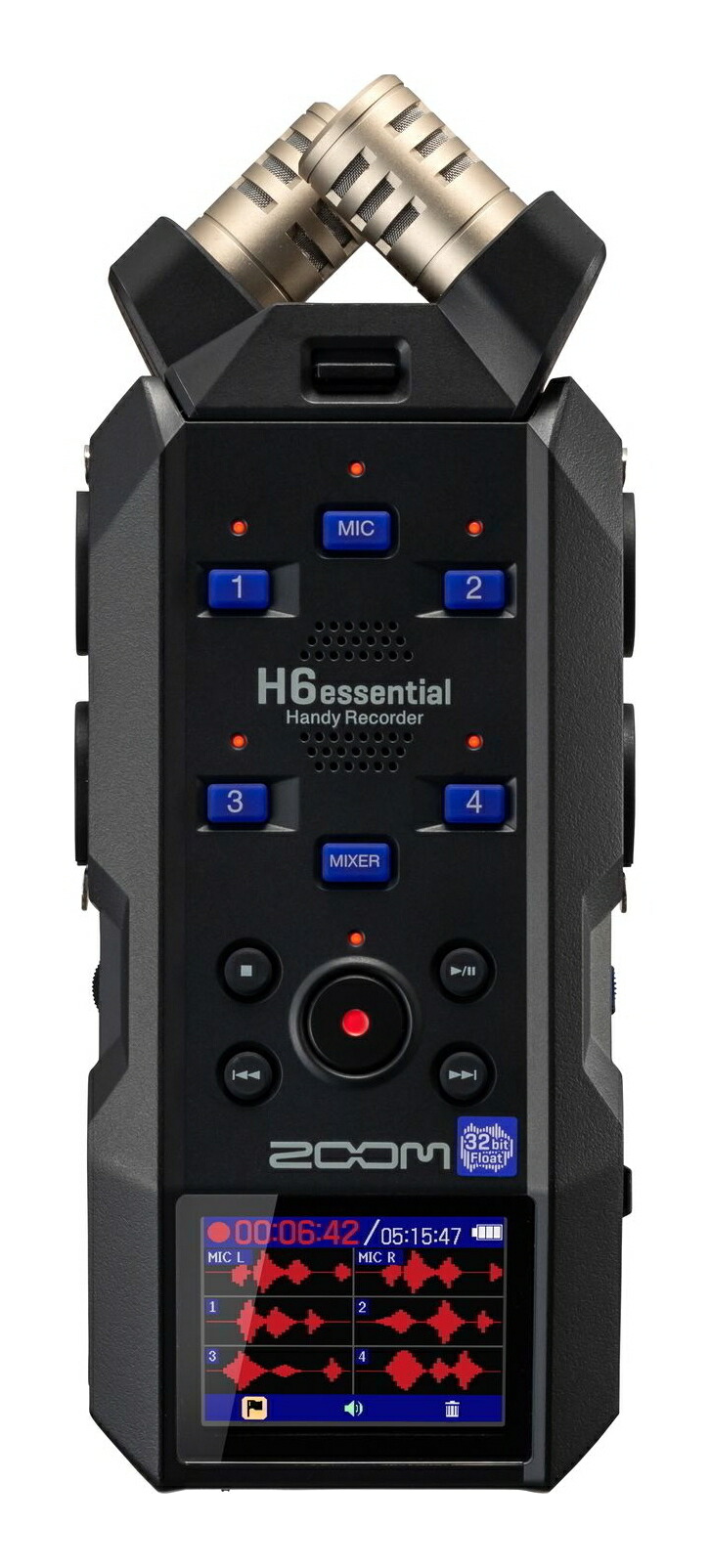 楽天市場】ZOOM ズーム H6essential 最大6トラック 32bitフロート録音