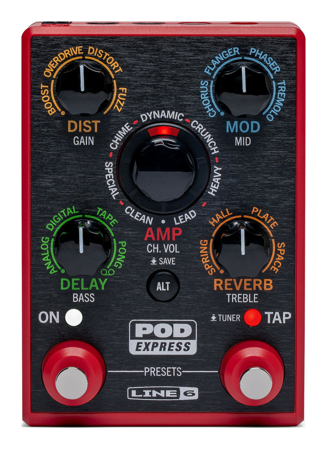 ミニエフェクター6個セット Line6 POD Express Black（ライン6）マルチエフェクター