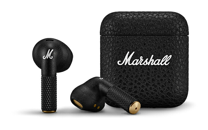 【貨物輸送込】Marshall Minor IV Black (Minor4) トゥルーワイヤレス イヤ電話機 黒いこと/国内定まり品【尖んがり10倍】