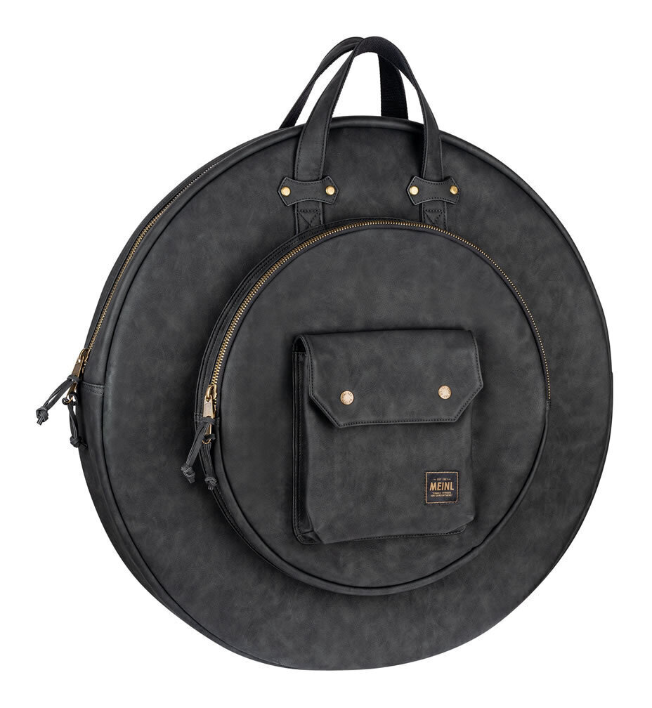 【送料込】MEINL MVHC22BK Black 22インチ シンバル収納可能 高耐久性レザー調外装 コットン・キャンバス内装 シンバルケース シンバルバッグ|愛曲楽器