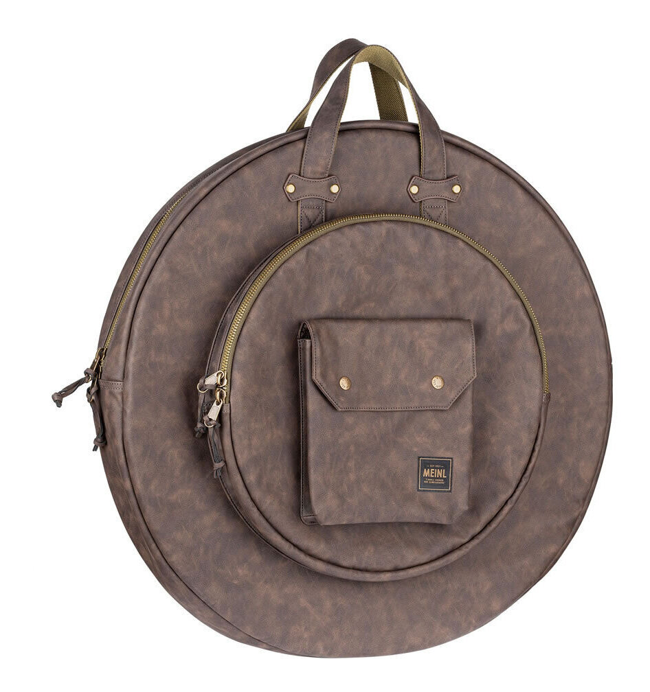 【送料込】MEINL MVHC22DB Dark Brown 22インチ シンバル収納可能 高耐久性レザー調外装 コットン・キャンバス内装 シンバルケース シンバルバッグ|愛曲楽器