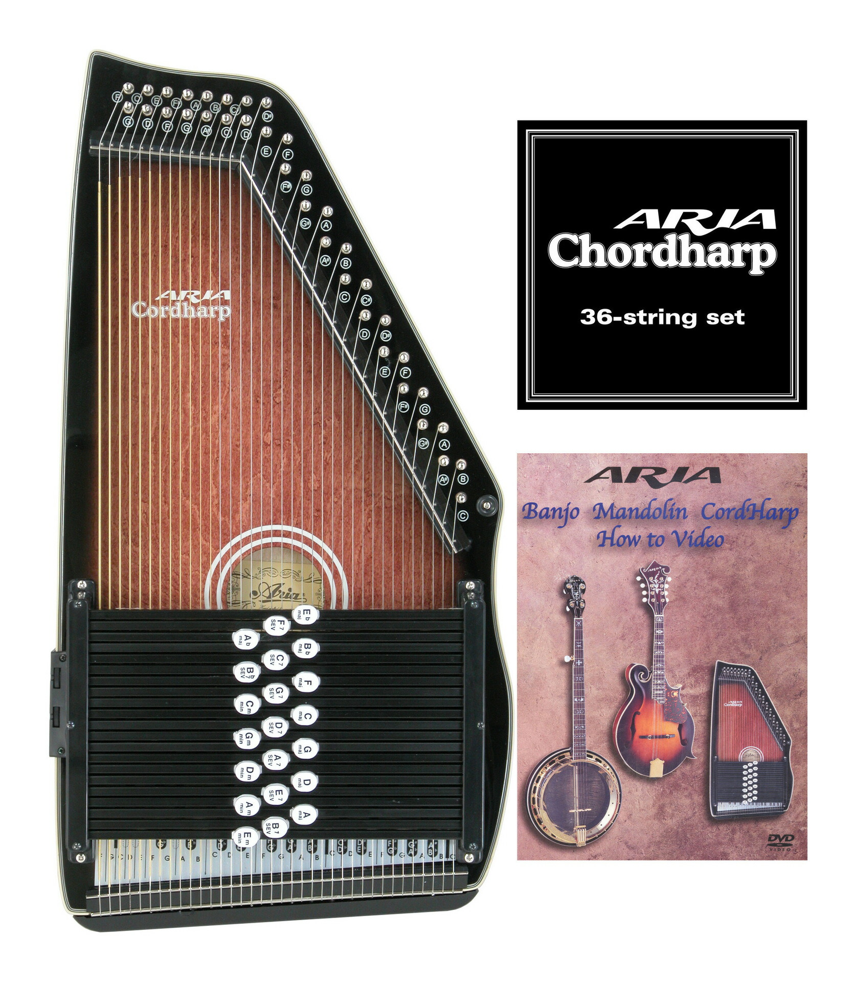 ARIA Cordharp ハープ 楽天市場】ARIA Chord Harp コードハープ専用弦セット〈アリア