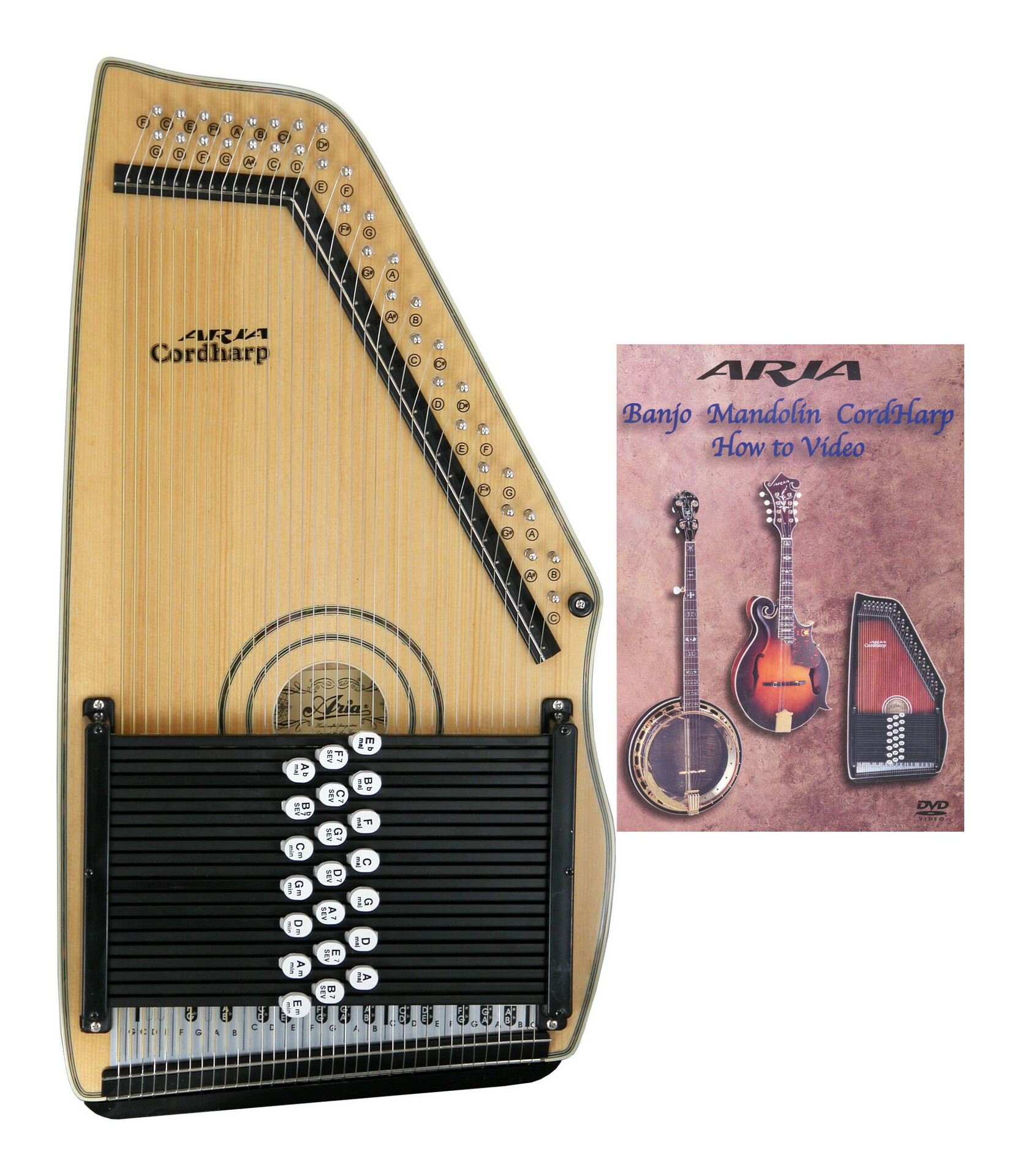 アリア ARIA クロマハープ ACH-210S 楽天市場】アリア ARIA ACH-210S コードハープ/オートハープ