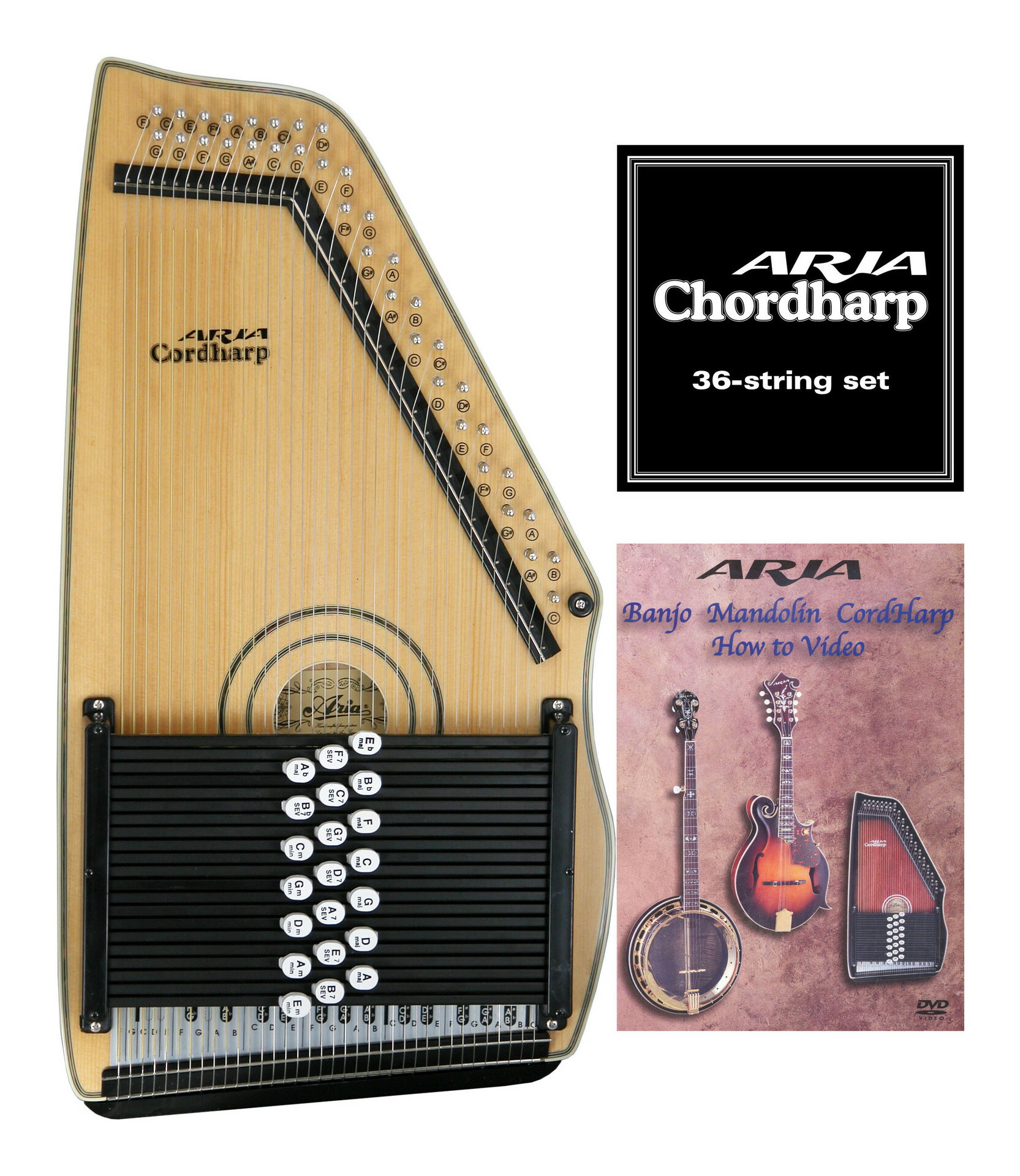 アリア コードハープ ACH-21E 楽天市場】アリア ARIA ACH-21E コードハープ/オートハープ