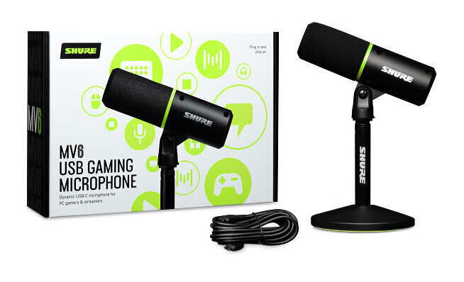 SHURE　MV6 USBゲーミングマイクロホン　MV6-J 送料無料 楽天市場】【送料込】SHURE MV6-J / USB ゲーミングマイクロホン : 愛