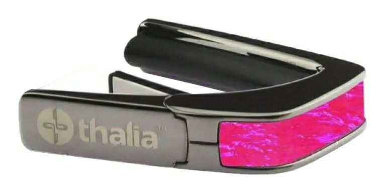 【送料込】Thalia Capos Pink Angel Wing/Black Chrome タリア カポ Exotic Shellシリーズ ギター用 カポタスト