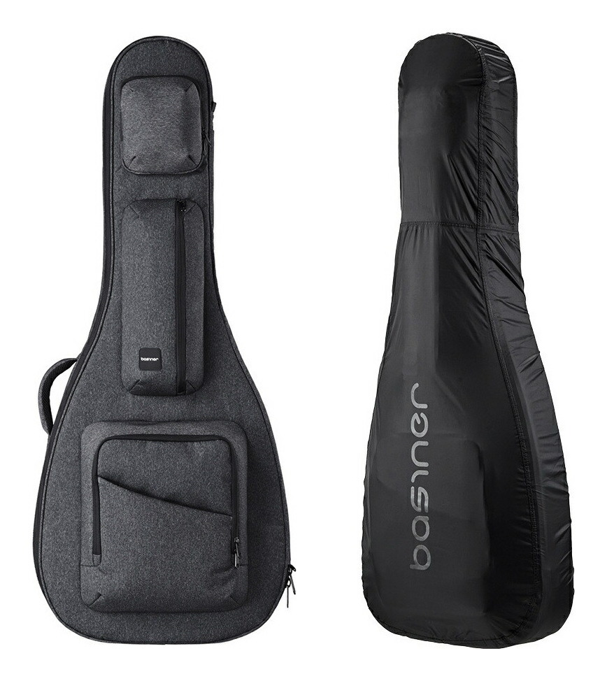 【送料込】basiner ACME-SH Charcoal Grey + 純正レインカバー セミアコ用 ギグバッグ