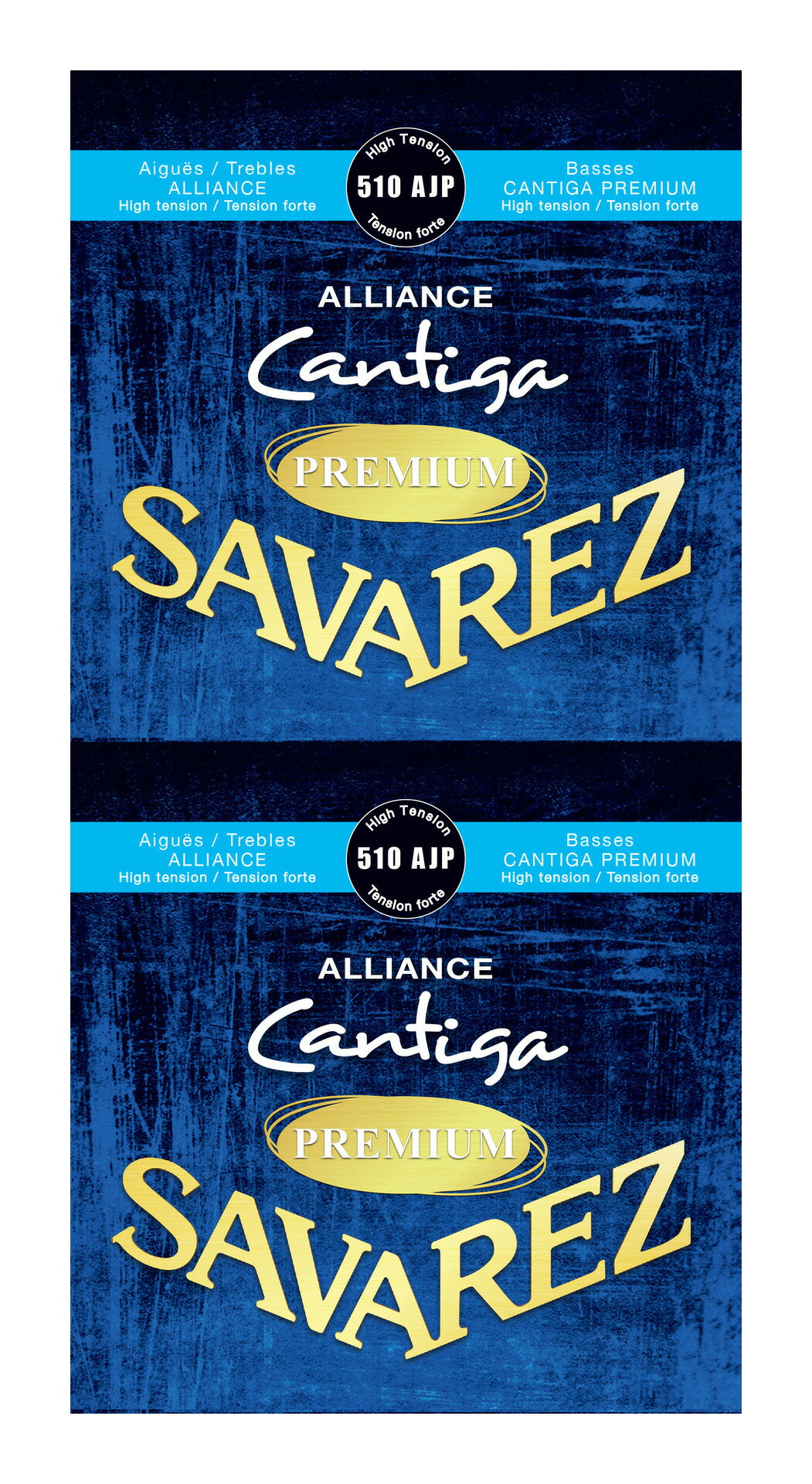 【メール便・送料無料・代引不可】【2セット】SAVAREZ サヴァレス 510 AJP -High tension- ALLIANCE / Cantiga PREMIUM アリアンス高音弦 カンティーガ・プレミアム低音弦