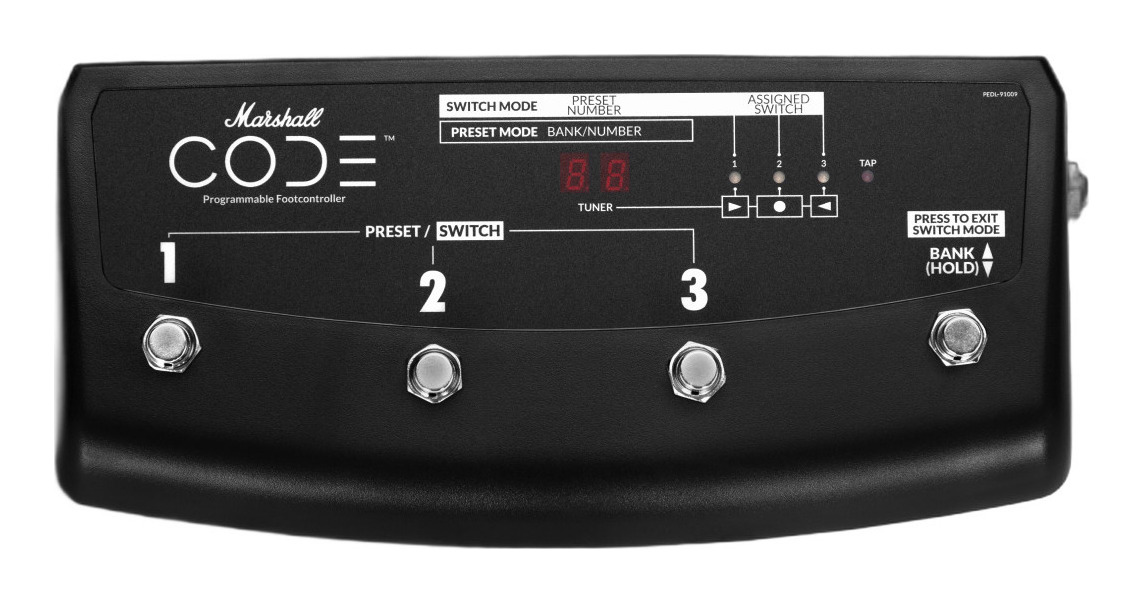 【送料込】【正規輸入品】Marshall マーシャル PEDL91009 PEDL-91009 CODE専用フットコントローラー フットスイッチ【ポイント2倍】|愛曲楽器